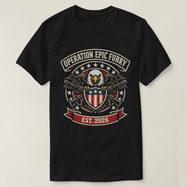 Camiseta Operation Epic Fury – Tactical Military Style (Diseño del anverso)