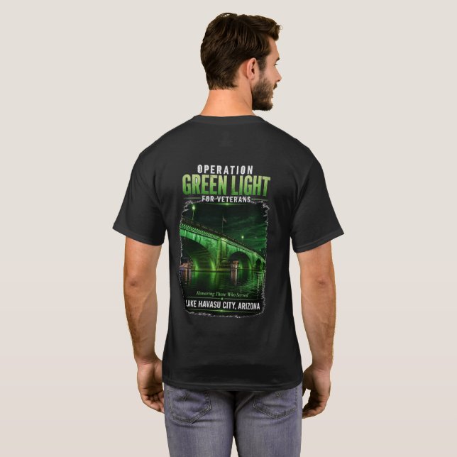 Camiseta Operation Green Light for Veterans London Bridge (Reverso completo)