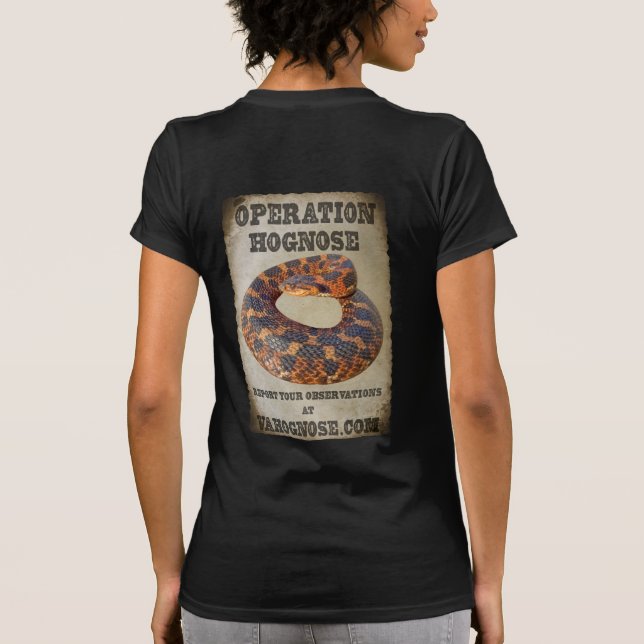 Camiseta Operation Hognose -Virginia Herpetological Society (Reverso)