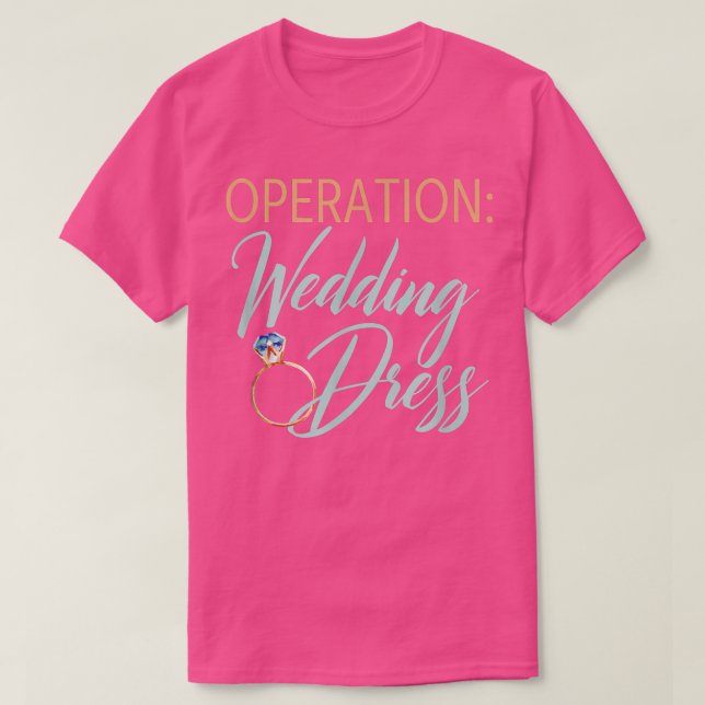 Camiseta Operation Wedding Dress Wedding Workout Fitness Br (Diseño del anverso)