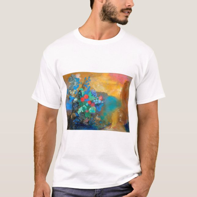 Camiseta Ophelia entre las flores, Redon (Anverso)