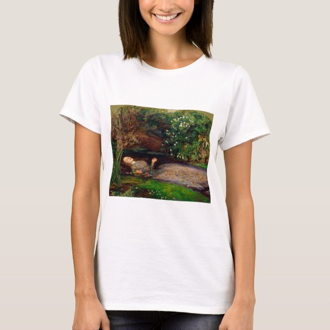 Camiseta Ophelia, John Everett Millais, 1851-1852 (Anverso)