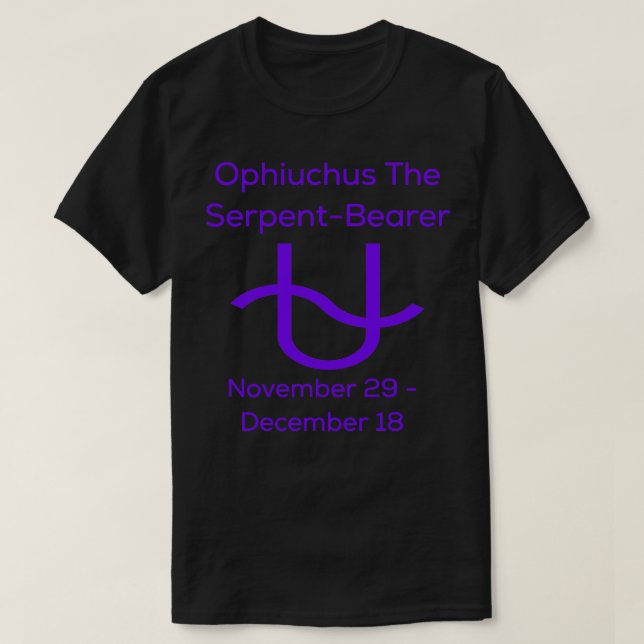 Camiseta Ophiuchus El Zodiaco SepentBearer (Diseño del anverso)