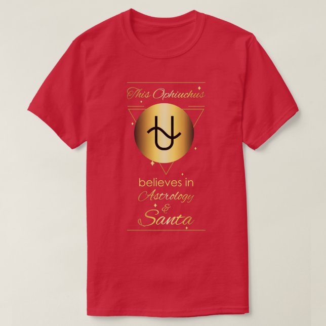 Camiseta Ophiuchus nuevo añadió 13º Rótulo zodiaco creyente (Diseño del anverso)
