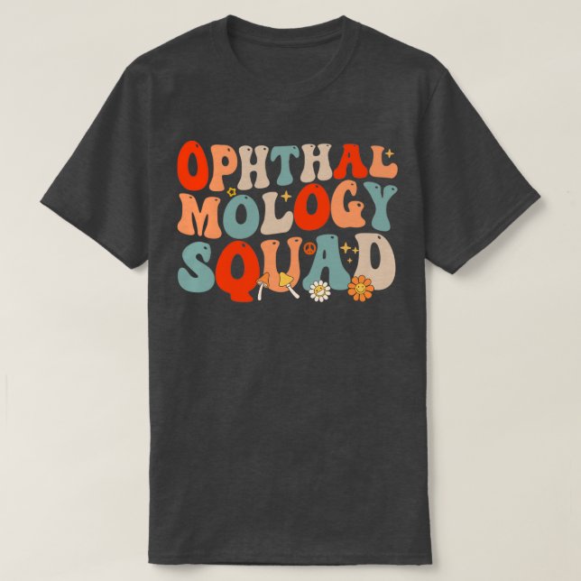 Camiseta Ophthalmology Squad Retro Style 2 (Diseño del anverso)