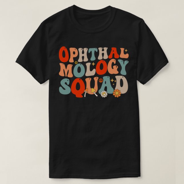 Camiseta Ophthalmology Squad Retro Style 3 (Diseño del anverso)