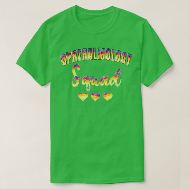 Camiseta Ophthalmology Squad Tie Dye 2 (Diseño del anverso)