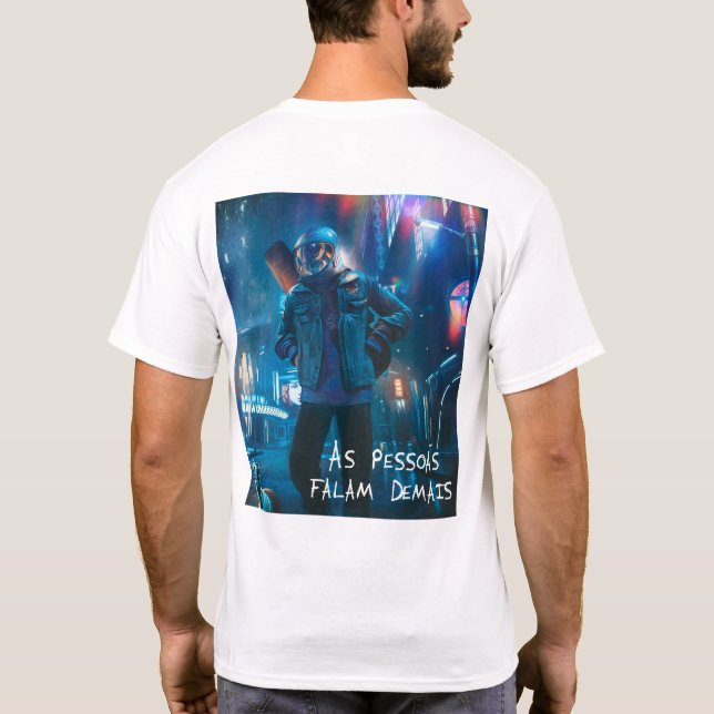 Camiseta Opiniões (Modelo II) (Reverso)