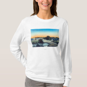 Camiseta Opinión aérea del lado sur de TownPorterville, CA