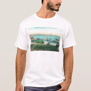 Camiseta Opinión aérea la costa y la yegua Islan de Valle