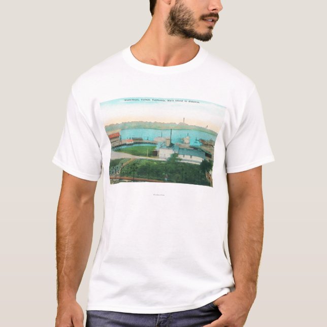 Camiseta Opinión aérea la costa y la yegua Islan de Vallejo (Anverso)