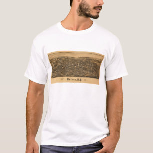 Camiseta Opinión aérea Malone, Nueva York (1886)