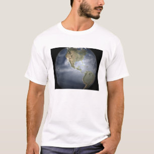 Camiseta Opinión completa de la tierra que muestra el vapo