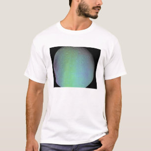 Camiseta Opinión de color falsa de la luna Dione de Saturn
