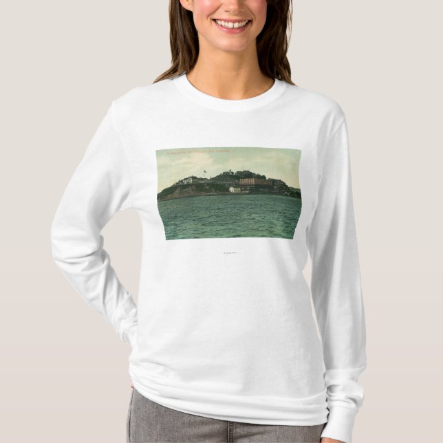 Camiseta Opinión de la bahía de Alcatraz Islans y prisión (Anverso)