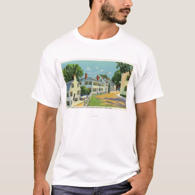 Camiseta Opinión de la calle de Leiden, primera calle en (Anverso)