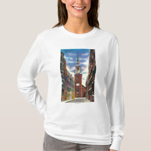 Camiseta Opinión de la calle de Salem del edificio del