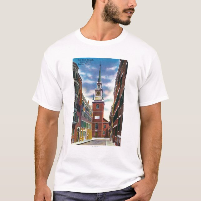Camiseta Opinión de la calle de Salem del edificio del (Anverso)