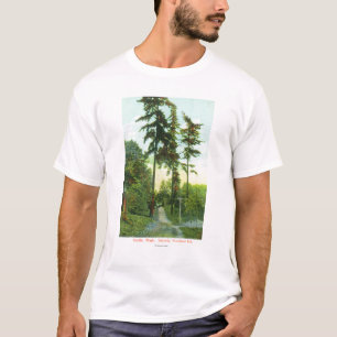 Camiseta Opinión de la calzada en el parque del arbolado