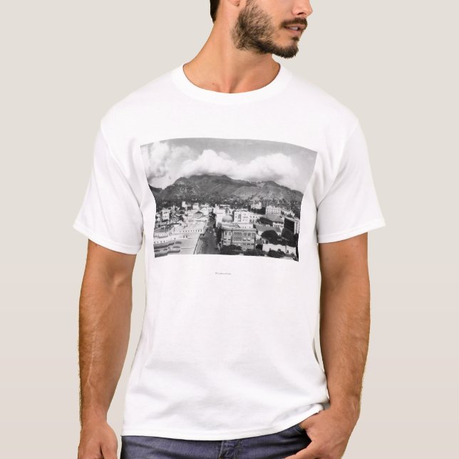 Camiseta Opinión de la ciudad de Honolulu, Hawaii de la (Anverso)