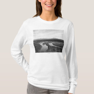 Camiseta Opinión de la ciudad de Iditarod, fotografía de