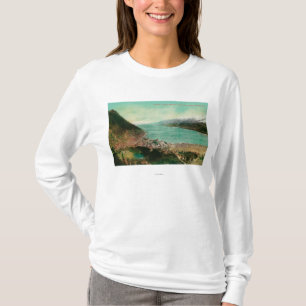 Camiseta Opinión de la ciudad de Juneau, Alaska con la min