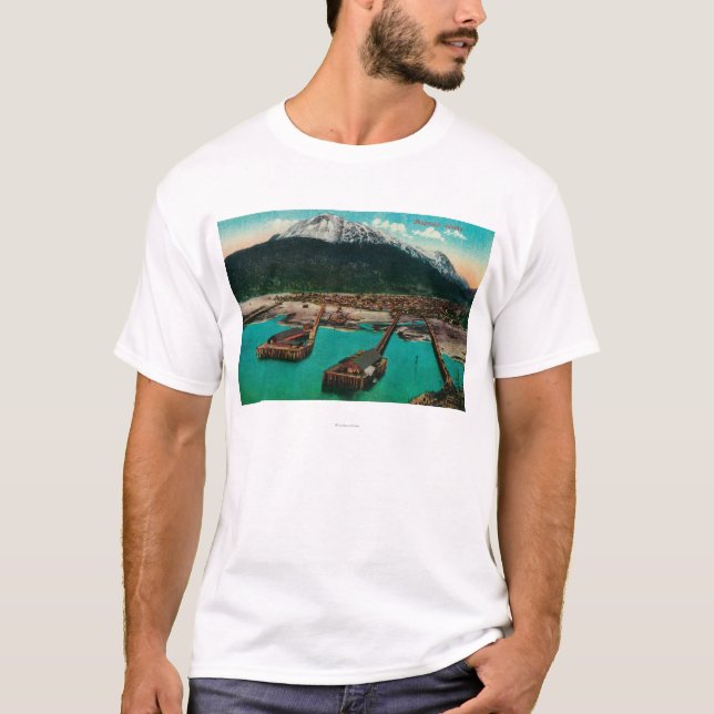 Camiseta Opinión de la ciudad de Skagway, AlaskaSkagway, AK (Anverso)