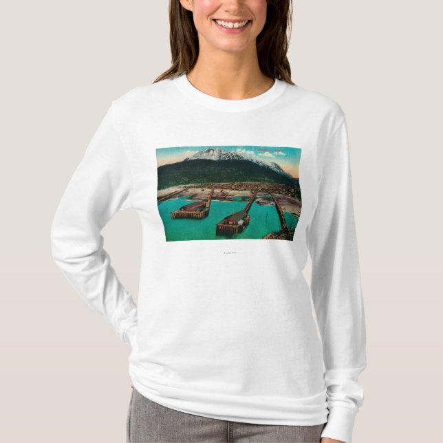 Camiseta Opinión de la ciudad de Skagway, AlaskaSkagway, AK (Anverso)