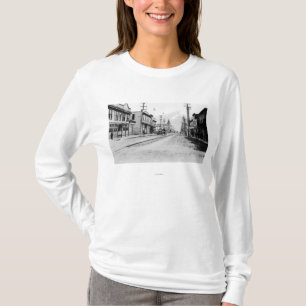 Camiseta Opinión de la ciudad de Skagway, fotografía de