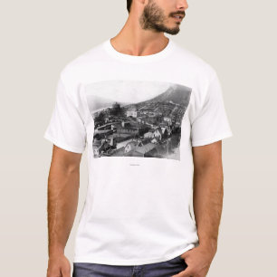 Camiseta Opinión de la ciudad fotografía de Juneau, Alask