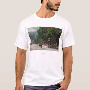 Camiseta Opinión de la entrada al carril sombrío, carro d