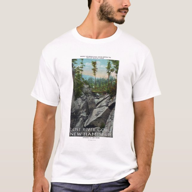 Camiseta Opinión de la entrada de una garganta glacial (Anverso)