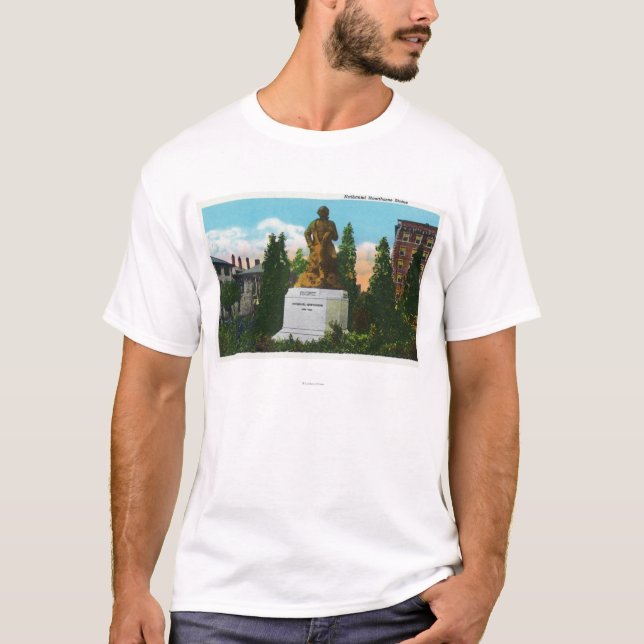Camiseta Opinión de la estatua de Nathaniel Hawthorne (Anverso)