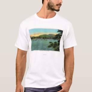 Camiseta Opinión de la isla de la barra del puerto de la