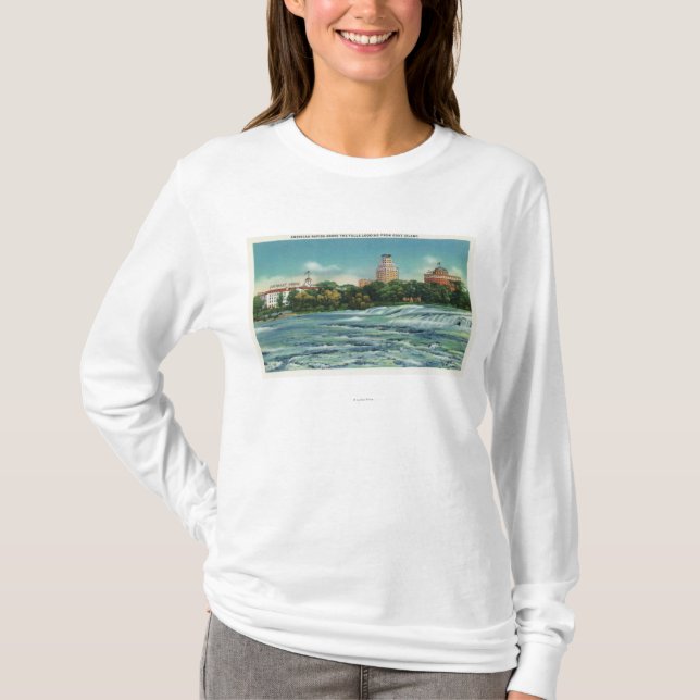Camiseta Opinión de la isla de la cabra de Rapids (Anverso)