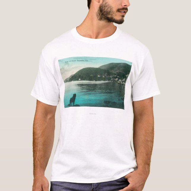 Camiseta Opinión de la línea de la playa de (Anverso)