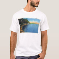 Opinión de la línea de la playa del pabellón del