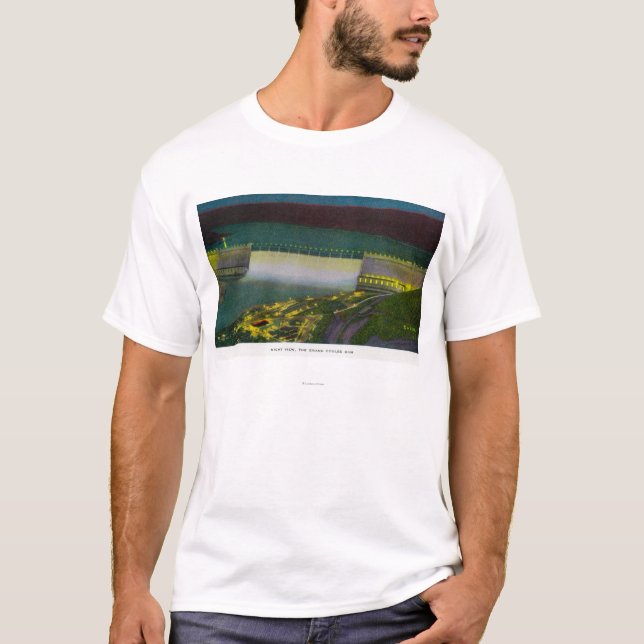 Camiseta Opinión de la noche, presa magnífica de Coulee (Anverso)