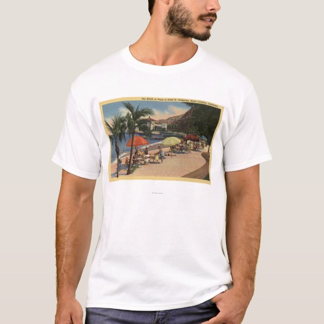 Camiseta Opinión de la playa delante de St. Catherine del (Anverso)