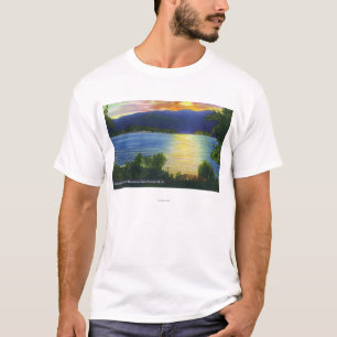Camiseta Opinión de la puesta del sol de la montaña de la