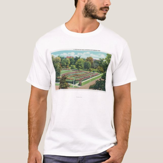 Camiseta Opinión de la rosaleda del parque del Maplewood (Anverso)