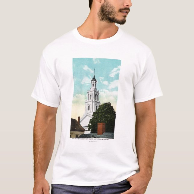 Camiseta Opinión de la torre de sir Christopher Wren (Anverso)