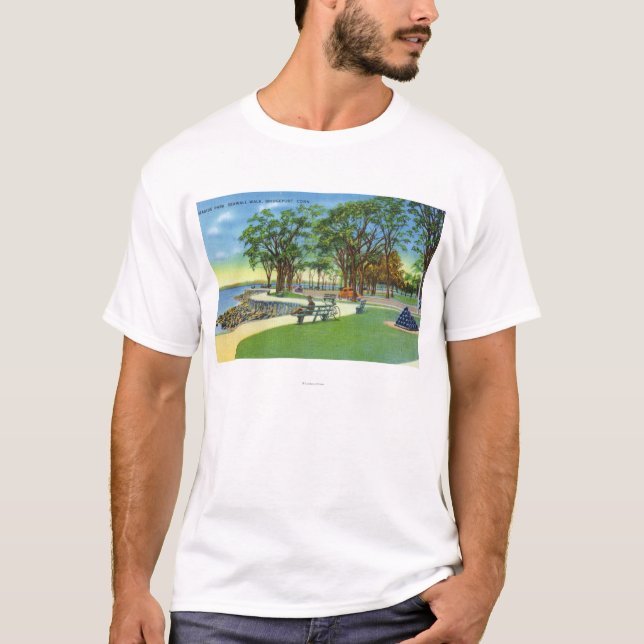 Camiseta Opinión de parque de playa del paseo del malecón (Anverso)