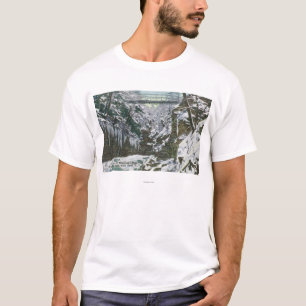 Camiseta Opinión de puente colgante de la garganta del