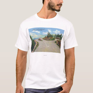 Camiseta Opinión del camino de la cubierta del doble de la