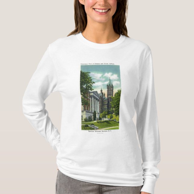 Camiseta Opinión del campus de Syracuse U que muestra la (Anverso)