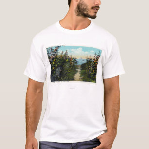 Camiseta Opinión del carril del Hollyhock del puerto