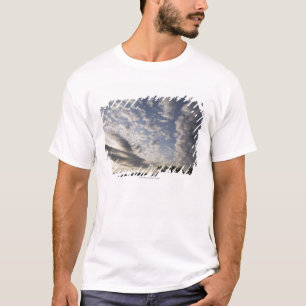 Camiseta Opinión del cielo del horizonte con las nubes