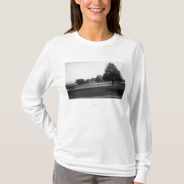 Camiseta Opinión del curso del oro del lago fairway en el (Anverso)