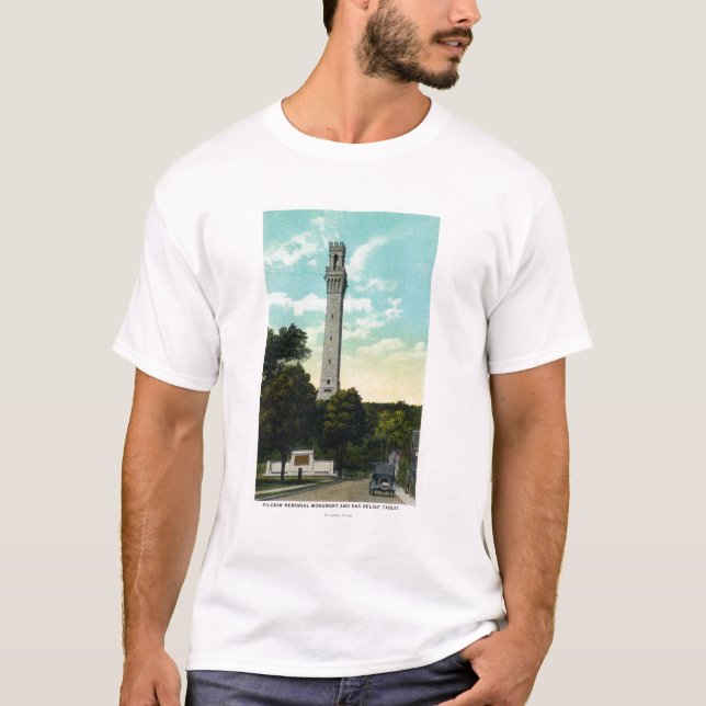 Camiseta Opinión del monumento de la tableta y del (Anverso)